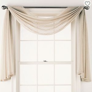 Tan Curtain Drapes 104”